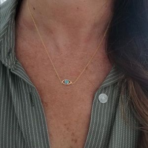 Evil eye 👁 Necklace turquoise